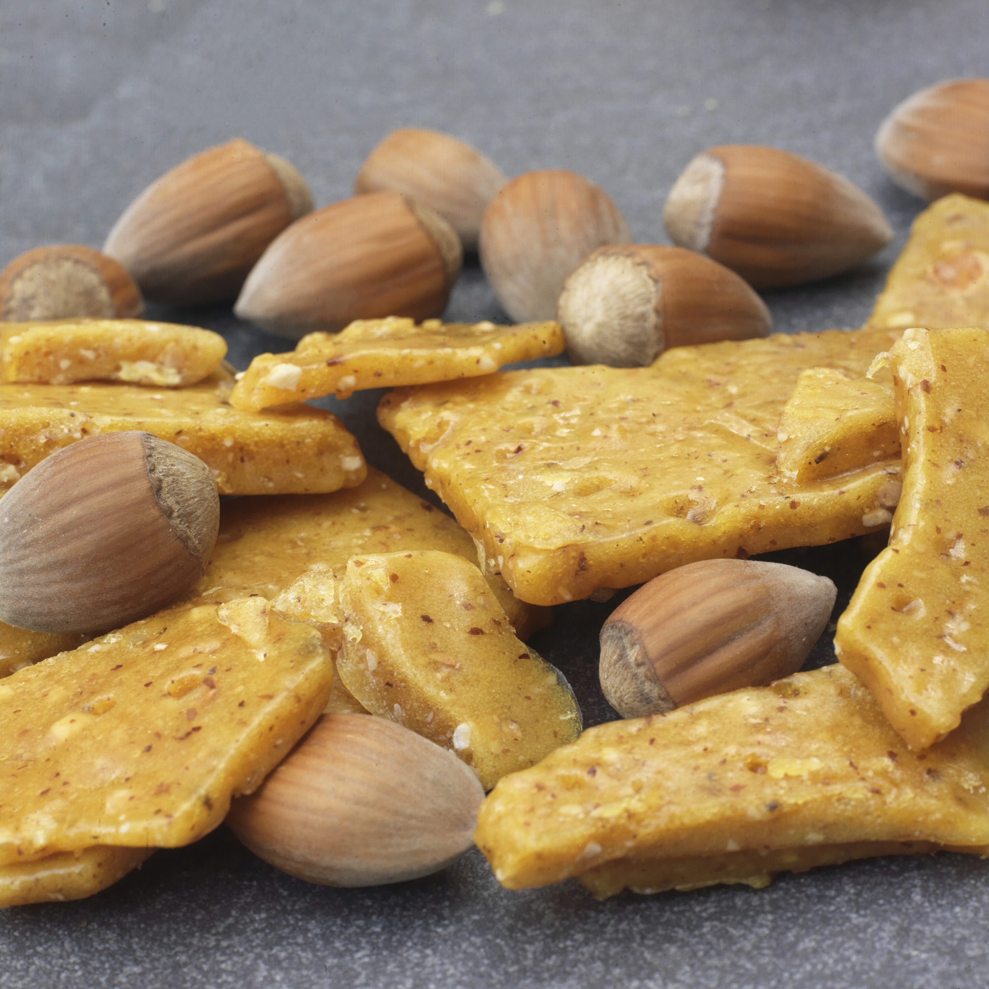 Food and Travel Magazine - "Try Potash Farm's new Toasted Kentish Cobnut Brittle. As with any great Brittle, it's tooth-stickingly sweet and buttery, with the strong comforting flavour of Cobnuts."