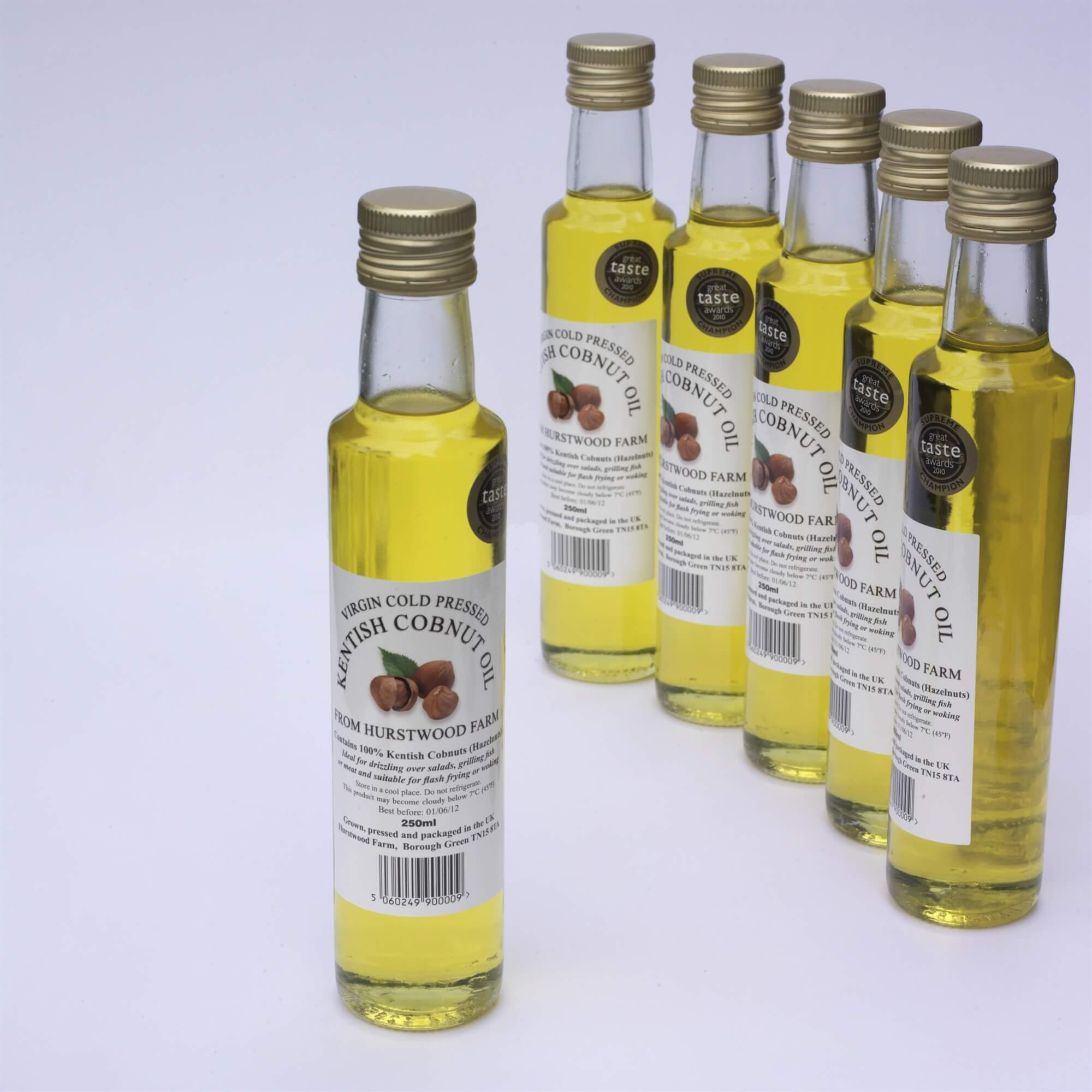 Virgin Cold Pressed Kentish Cobnut Oil - Our Kentish Cobnut Oil has featured on ITV Ade In Britain, BBC The Hairy Bikers, and ITV The Hungry Sailors.