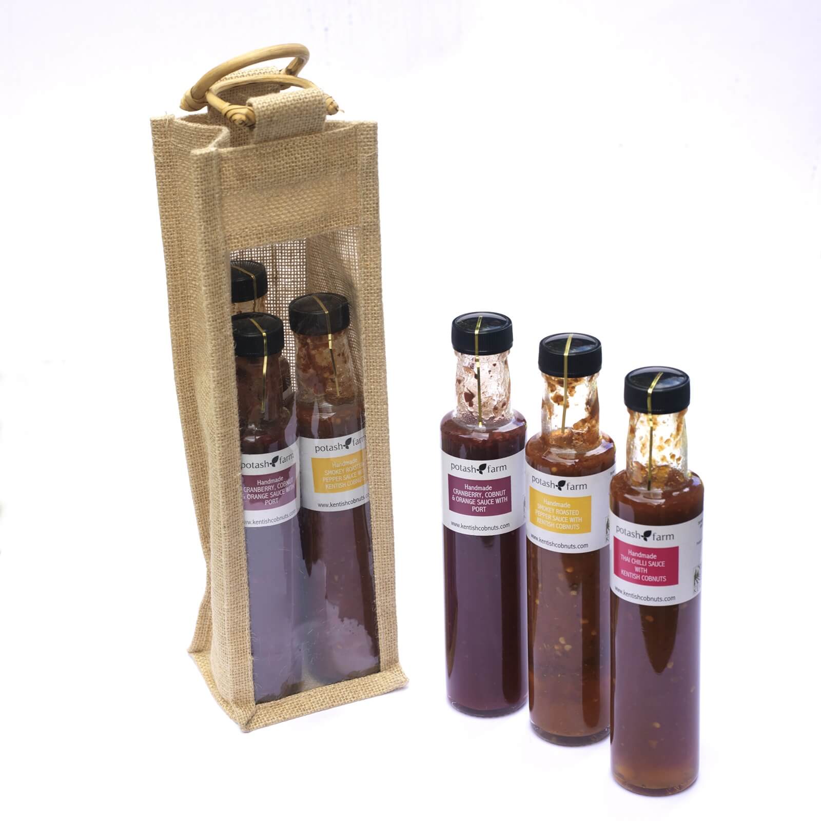 Trio of Sauces - A gift bag selection of our specialist sauces.