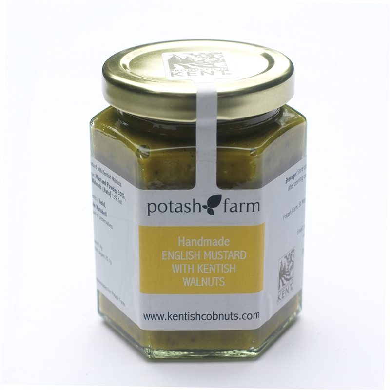 Handmade English  Mustard With Kentish Walnuts