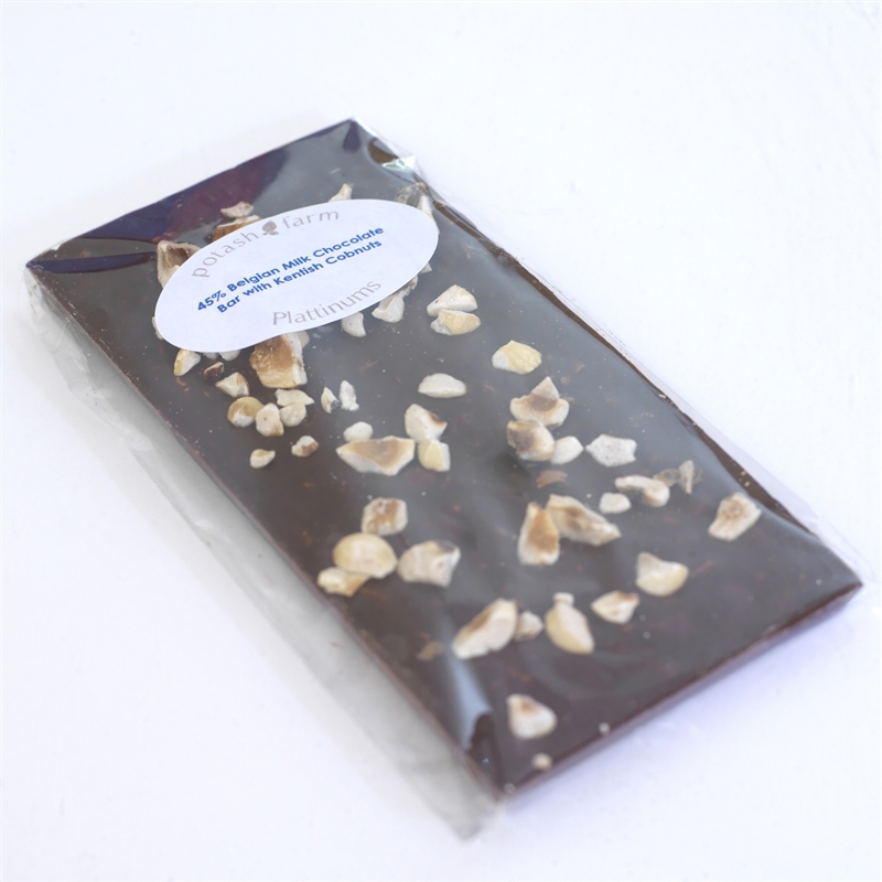 Belgian Milk Chocolate Bar with Kentish Cobnuts